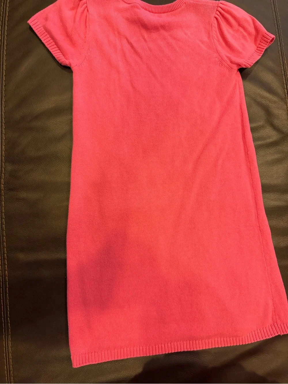 Gymboree Hot Pink Knit Pocket Dress with Colorful Art Supplies